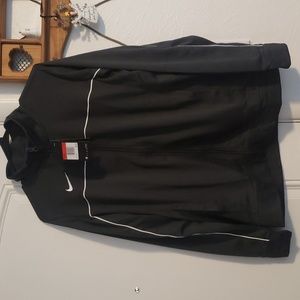 Nike zip up jacket for woman size large dark grey